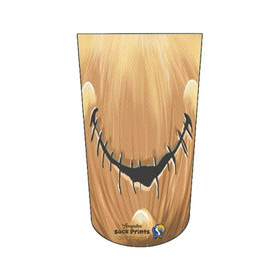 Amputee Sock, Scarecrow Mouth V1, 3Ply stump sock