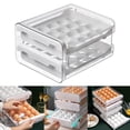 thumbnail image 3 of Contenedor de almacenamiento de huevos para el hogar, contenedor de almacenamiento, bandeja de huevos, organizador de huevos de nevera reutilizable,, 3 of 8