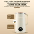 thumbnail image 5 of Bxaolu 30 oz Nut Milk Maker Machine, 8 in 1 Soy Milk Maker with Measuring Cup, Plant Based Milk Maker for Almond, Oat, with Delay Start/Keep Warm/Self Cleaning, Cream, 5 of 9