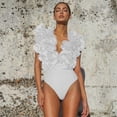 thumbnail image 6 of MDUKONU Women's Swimwear Spring Break Swimsuit White S, 6 of 8
