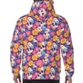 thumbnail image 7 of Naloa Skull daisy flower Men's Casual Hooded Collar Drawstring Hoodies Pullover Sweatshirts Casual Long Sleeve Shirts-Medium, 7 of 7