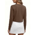 thumbnail image 2 of Anygrew Women's Lightweight Cardigan Casual Shrugs Open Front Cropped Long Sleeve Cardigan Bolero for Dress, 2 of 7