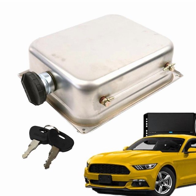 7l Stainless Steel Petrol Tank Metal Square Fuel Container Petrol Storage Oil Can Anti Rust Automotive Replacement For Car Truck