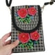 thumbnail image 4 of EeaseMX Bolso bandolera de lona bordado, bolso bandolera para teléfono móvil, bolso bandolera de moda, bolso de hombro vintage para mujer y niña (flor rosa), 4 of 7