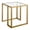 Brass, variant on Evelyn&Zoe Oscar 20" Wide Square Side Table, Brass