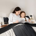 thumbnail image 4 of Manfei Mid Century Ombre Twin Comforter Sets, Brown Black Beige Oil Painting Bedding Set, Black Reversible 2-Piece, 1 Comforter and 1 Pillowcase, 4 of 6