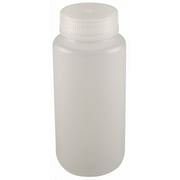 Lab Safety Supply Bottle,500 mL,16 Oz,Wide Mouth,PK12 6FAN3
