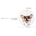 thumbnail image 3 of WIRESTER Large 3 inch Acrylic Ready to Hang Ornament, Hanging Ornaments for Christmas Tree Holidays Party Home Office Xmas Tree Decoration Gift - Black Tan Pembroke Welsh Corgi Dog, 3 of 7