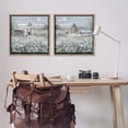 thumbnail image 3 of Stupell Industries Country Meadows with Barns Landscape & Nature Painting Brown Floater Framed Canvas Art Print Wall Art, 25 x 25, Set of 2, 3 of 10