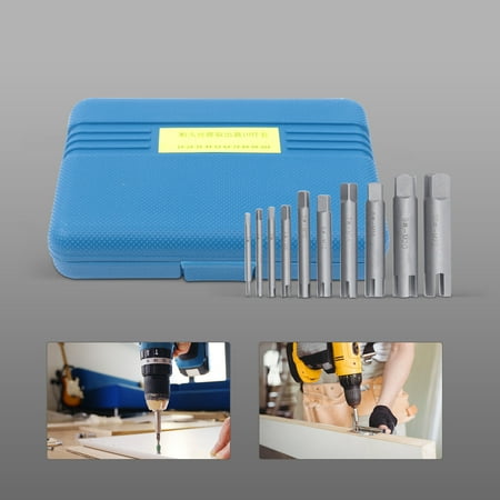 

CNCEST 10pcs/Set Broken Tap Extractor Removal Set Screw Extractor 3 or 4 Claws 1-10# US