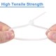thumbnail image 4 of Uxcell 100Pcs Bridas de Montaje Push de 8 Pulgadas, Bridas de Cable de Nylon, Blancas, 4 of 6