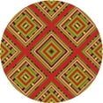 thumbnail image 1 of Ahgly Company Machine Washable Indoor Round Transitional Pistachio Green Area Rugs, 4' Round, 1 of 7