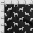 thumbnail image 1 of oneOone Polyester Lycra Fabric Horse Block Printed Fabric 1 Yard 56 Inch Wide, 1 of 4