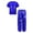 Royal Blue, variant on Hansber Kids Girls Metallic Short Sleeve T-Shirt and Harem Pants Set Jazz Hip Hop Latin Performance Dancewear Purple 11-12