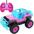 thumbnail image 1 of Coche RC para niñas, el más nuevo camión de control remoto todoterreno púrpura a escala 1:20, juguetes para vehículos de pie grande con baterías recargables y luz LED (camión Rc rosa) JM JM, 1 of 5