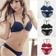 thumbnail image 7 of Ame Women's Full Figure Plus Size Cotton Lace Front Close Bra and Briefs Sets, 7 of 7