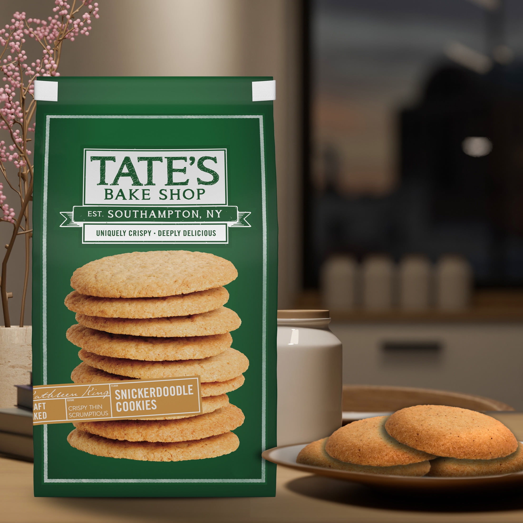 (3 pack) Tate's Bake Shop Snickerdoodle Cookies, 7 oz