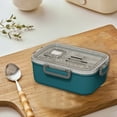 thumbnail image 4 of EGNMCR Kitchen Gadgets, Kitchen Accessories, Kitchen Utensils & Gadgets Bento Boxes For Adults - 1100 ML Bento Lunch Box For Kids Childrens With Spoon & Fork - Perfect Size For Meal Bento bin, 4 of 6
