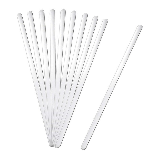 Juego de 10 pulseras de aluminio en blanco para personalizar regalos y hacer joyas. Pequeña