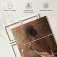 thumbnail image 6 of Elephant Stock Pink Seated Lady Wall Art - Vertical Multi Panel Canvas - Living Room Wall Decor - Fashion And Beauty Multi Panel - Brown And Orange Decor By Rony X - 48" x 74", 6 of 8