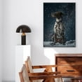 thumbnail image 5 of Hudo Dog Christmas Canvas Wall Art, German Wirehaired Pointer Dog Wall Art Prints Dogs Hanging Wall Pictures Decoration for Holiday Living Room Bedroom Bathroom, 5 of 5