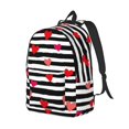 thumbnail image 2 of Yiaed Hearts And Lines1 Print Backpack, Premium Laptop Backpack, Travel Backpack for Women, Lightweight Backpacks, Comfortable Back Pack-Small, 2 of 5