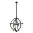 thumbnail image 2 of Hunter - Stone Creek 8-light Noble Bronze, Extra Large Pendant Light, Dimmable, Rustic Style, Sphere Shaped, for Bedrooms, Dining, Living Rooms - 19226, 2 of 9