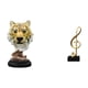 thumbnail image 1 of Escultura de mesa Cabeza de Tigre, Figura de escritorio, Escultura de nota musical, Adorno decorativo de resina, Adecuado para sala de estar, dormitor, 1 of 8