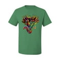 thumbnail image 2 of Wild Bobby, Keep It Wild Colorful Elephant Face Animal Lover Men's Graphic T-Shirt, Kelly, X-Large, 2 of 3