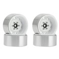 thumbnail image 1 of Piezas de llanta de cubo de rueda Yashi Beadlock 1,9 pulgadas para coche RC Crawler blanco, 1 of 5