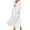 White, variant on IROINNID Maxi Dress for Women Long Sleeve Print Cotton Linen Round Neck Pocket Dress ,Green