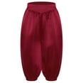 thumbnail image 3 of Aislor Kids Boys Medieval Capri Pants High Rise Waist with Elastic Band Victorian Steampunk Bloomer Burgundy 12, 3 of 7