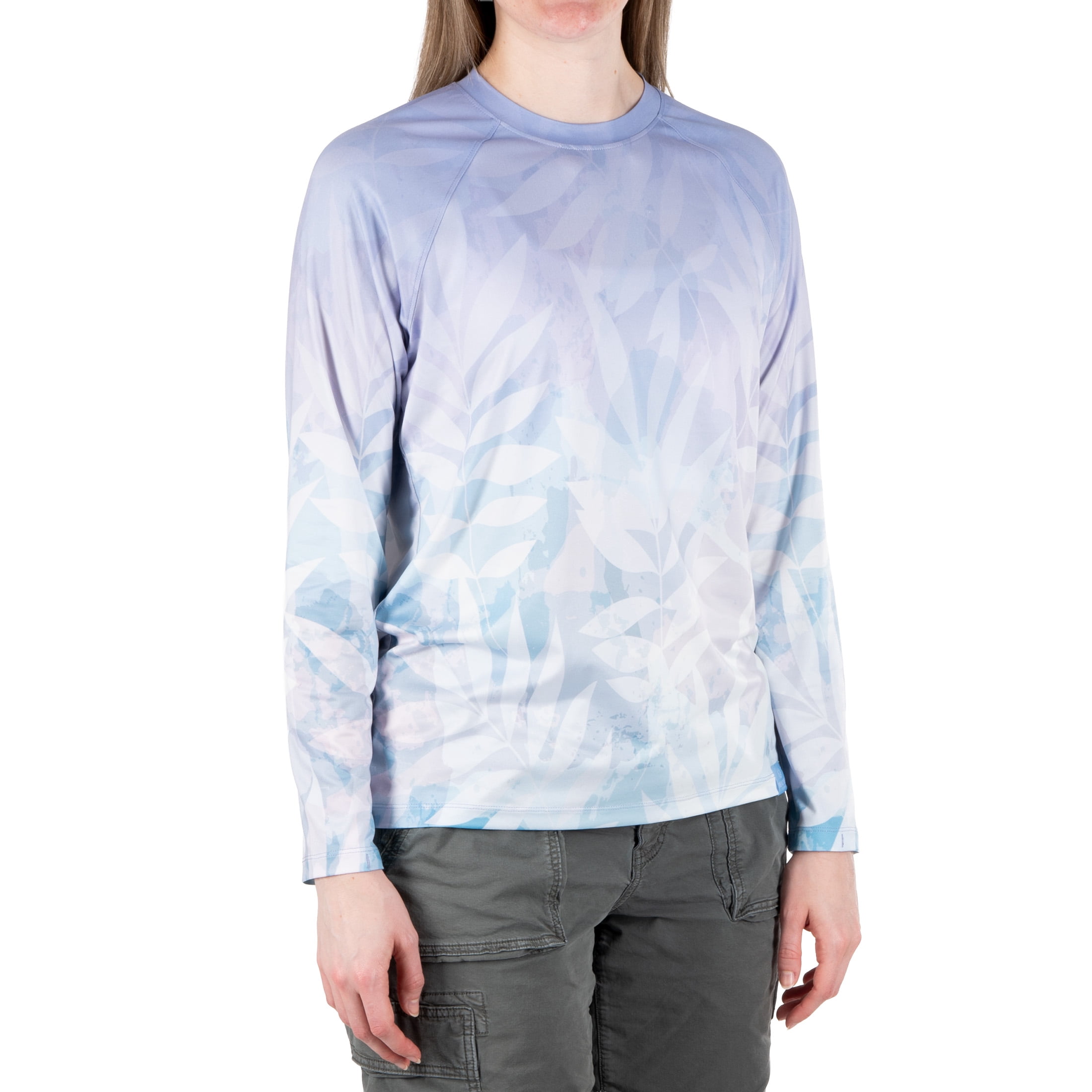 Realtre Ladies Crop Tee, Powder Ombre, M