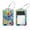 multicolored 3, variant on 2 Pcs Color Sport Skeleton Pattern Luggage Tag for Suitcases, Leather Baggage Tags Identifiers for Travel, Stainless Steel Loop Name ID Label for Women Bag Backpack