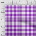 thumbnail image 2 of oneOone Silk Tabby Purple Fabric Tartan Quilting Supplies Print Sewing Fabric By The Yard 42 Inch Wide, 2 of 4