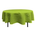 thumbnail image 1 of LA Linen TCBurlap90R-Lime Round Dyed Natural Burlap Tablecloth, Lime - 90 in., 1 of 4