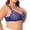 Blue, variant on Women's Full Coverage Unlined Underwire Bra, Lace & Mesh See Through Bra, Plus Size Inspired Retro Bra Beige L