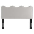 thumbnail image 5 of Headboard, Full Queen Size, Velvet, Light Grey Gray, Modern Contemporary Urban Design, Bedroom Master Guest Suite, 5 of 10