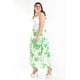 thumbnail image 5 of Short falda con aberturas Roman Fashion Verde flor 7050 Talla Extra 40, 5 of 7