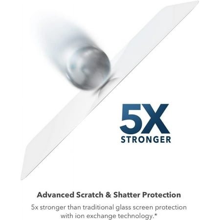 ZAGG - InvisibleShield Glass Elite Privacy+ Maximum Impact & Privacy Filtering Screen Protector for Apple iPhone 15 - Clear