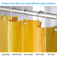 thumbnail image 4 of Cortina de ducha Amazer Bath con forma de gofre, color amarillo mostaza, 180 x 180 cm, 4 of 9