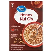 Great Value Honey Nut O's Oat Breakfast Cereal, 12.25 oz