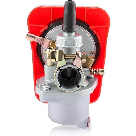 Red Motorized Bike Carburetor for 2 Stroke 49cc 50cc 60cc 66cc 80cc 100cc Bicycle Motorized Engine Carb