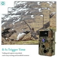 thumbnail image 3 of 2-Pack BlazeVideo Professional Game Trail & Deer Hunting Camera 24MP 1296P H.264 MP4 Video No Glow Night Vision 0.1S Trigger Motion Activated Waterproof for Outdoor Wildlife Tracking & Home Security, 3 of 7