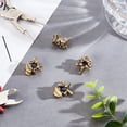 thumbnail image 5 of 4 Pcs Vertebra Beads Brass Bone Vertebra Beads Bronze Vintage Bead DIY Accessories Keychain Bead Bracelet Bead Necklace Pendant BeadDIY, 5 of 7