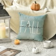 thumbnail image 6 of Sm:)e Fall Throw Pillow Covers 16 x 16 Set of 4 Maple Leaf Hello Pumpkin Orange, 6 of 7