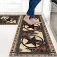 thumbnail image 3 of Rustic Kitchen Rugs and Mats Sets of 2,Western Texas Star Kitchen Decoration Non-Slip Absorbent Kitchen Mat for Sink Waterproof Floor Mat for Laundry Room,17x24+17x48inch, 3 of 5