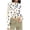 Khaki, variant on T-Shirts for Women Casual Floral Printed Crewneck Long Sleeve Basic Going Out Slim Lightweight Crop Tops Navy 2XL