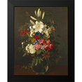thumbnail image 2 of Ottesen, Otto Diderich 12x14 Black Modern Framed Museum Art Print Titled - Lilies, Roses, Passion Flowers, 2 of 5