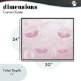 thumbnail image 4 of Stupell Industries Glam Dreamy Bows & Lips Black Framed Giclee Art, 30 x 24, by Kim Allen, 4 of 8